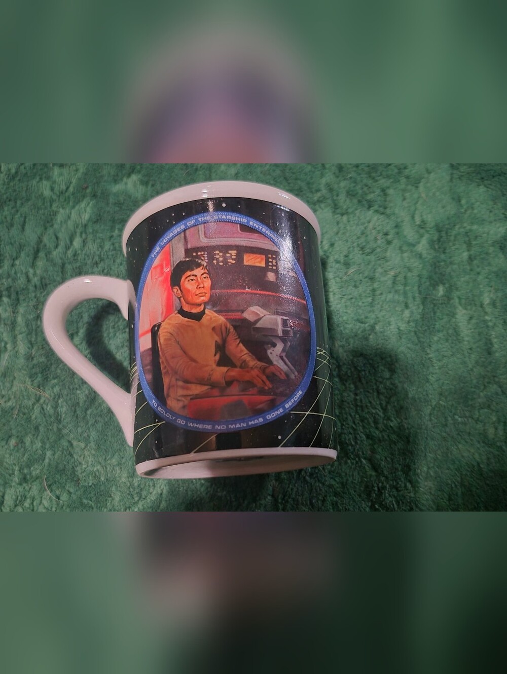 Vintage 1983 Sulu Mug from The Hamilton Collection Star Trek